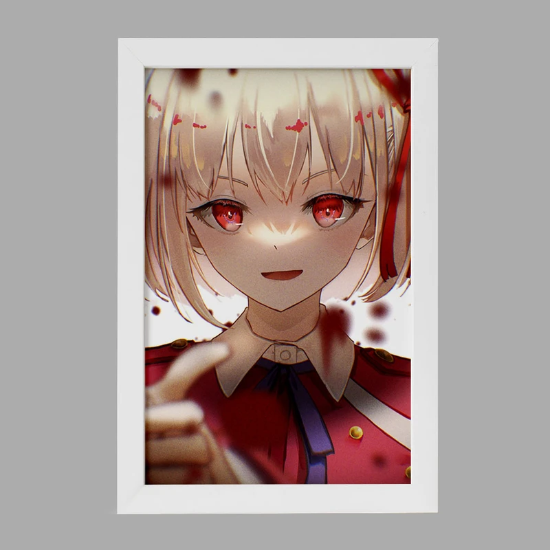 تابلو خندالو مدل چیساتو انیمه لیکوریس ریکویل Lycoris Recoil  کد 23093