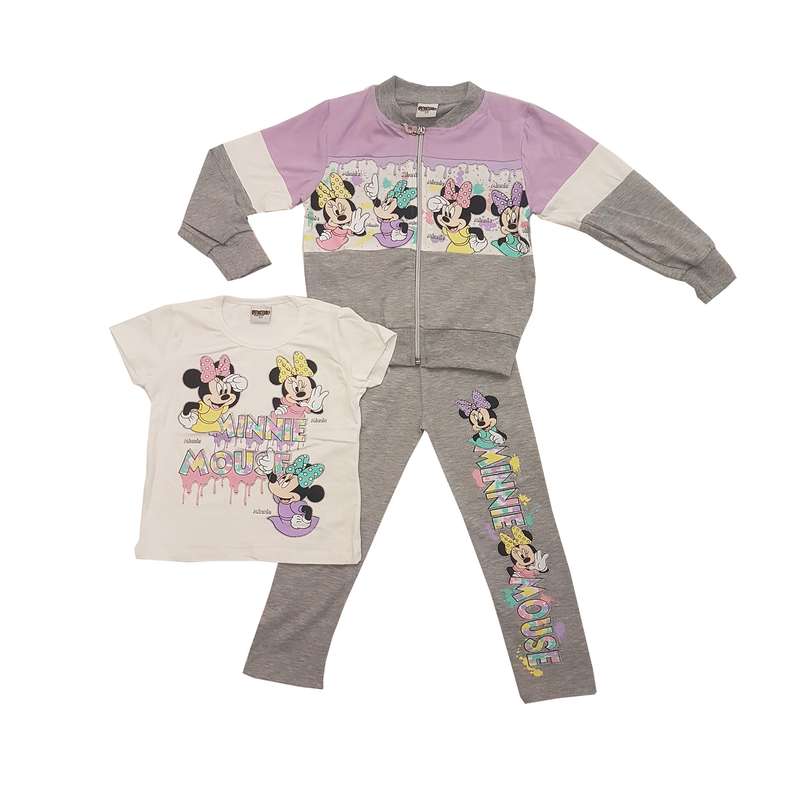 ست 3 تکه لباس دخترانه مدل 008 ترک