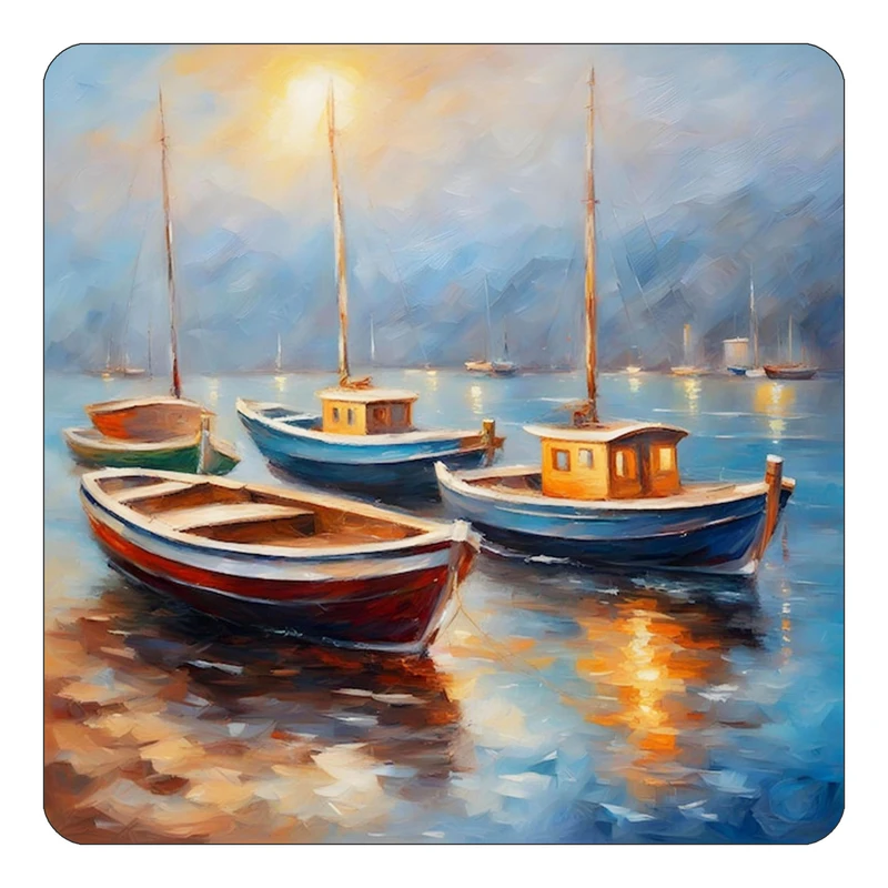 مگنت کاکتی طرح نقاشی رنگ روغن مدل mp70798