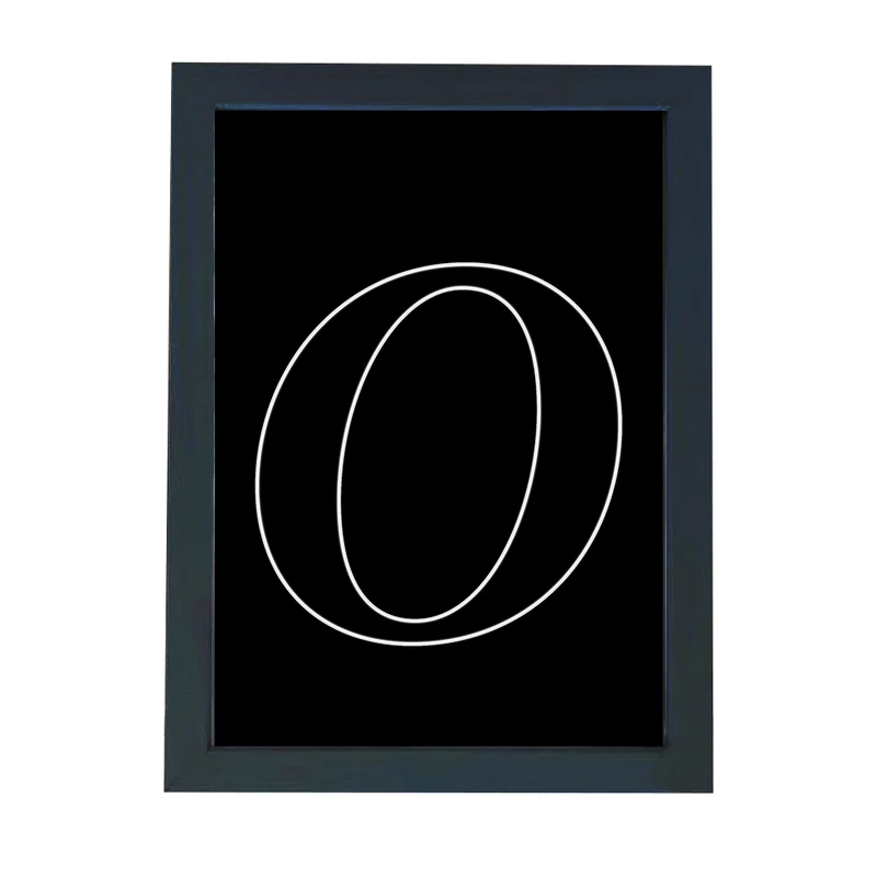 تابلو گالری چهره پرداز رخ مدل حرف O طرح عاشقانه دکوری کد Alphabet_10011