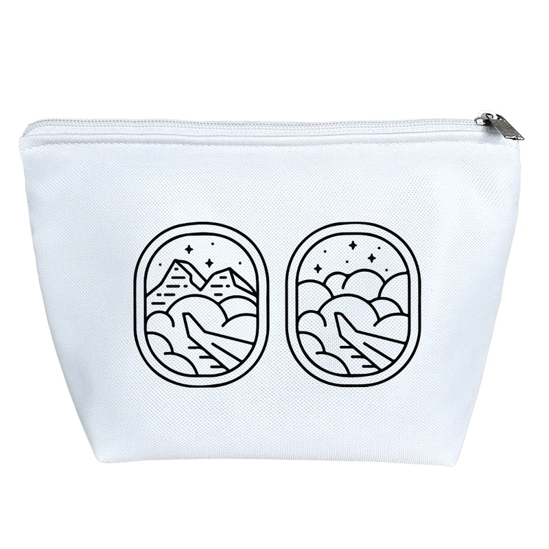 کیف لوازم آرایش دخترانه خندالو مدل پنجره هواپیما کد 8567