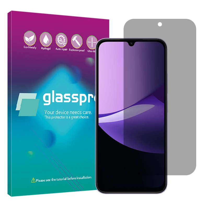 محافظ صفحه نمایش حریم شخصی گلس پرو مدل Resistant مناسب برای گوشی موبایل شیائومی Redmi 15C 4G