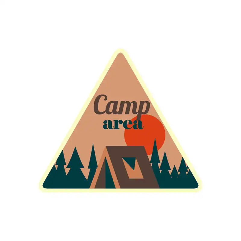 برچسب بدنه خودرو رایسان طرح camping کد st0101