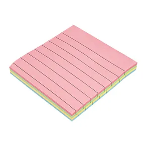 کاغذ یادداشت چسب دار طرح خط دار سایز 7.5*7.5سانتی متر