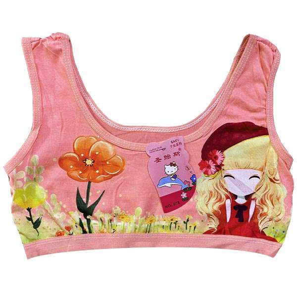 نیم تنه دخترانه مدل flower کد gol1 رنگ گلبهی