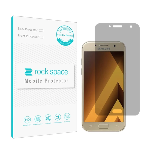 محافظ صفحه نمایش حریم شخصی راک اسپیس کد PRV مناسب برای گوشی موبایل سامسونگ Galaxy A3 2017