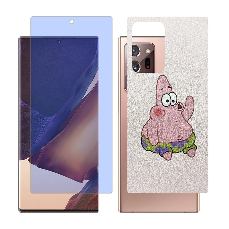 محافظ صفحه نمایش بلو کات گلس مدل together مناسب برای گوشی موبایل سامسونگ Galaxy Note20 Ultra 5G به همراه برچسب پوششی پشت گوشی