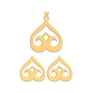 نیم ست طلا 18 عیار زنانه فرشته طرح اسلیمی WHSL-00075