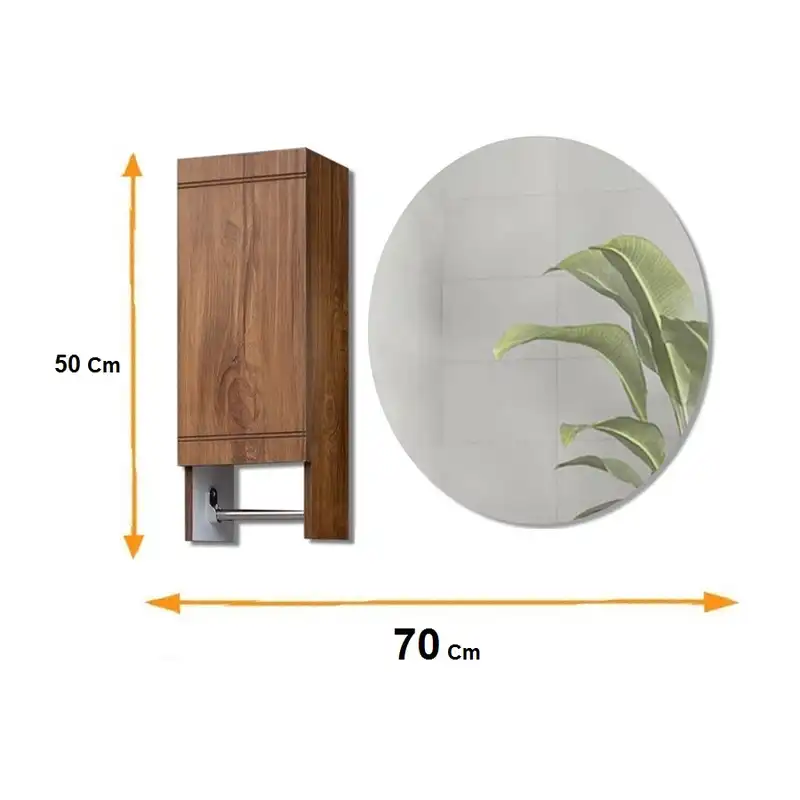 آینه سرویس بهداشتی آزالیا مدل Milana15B به همراه باکس