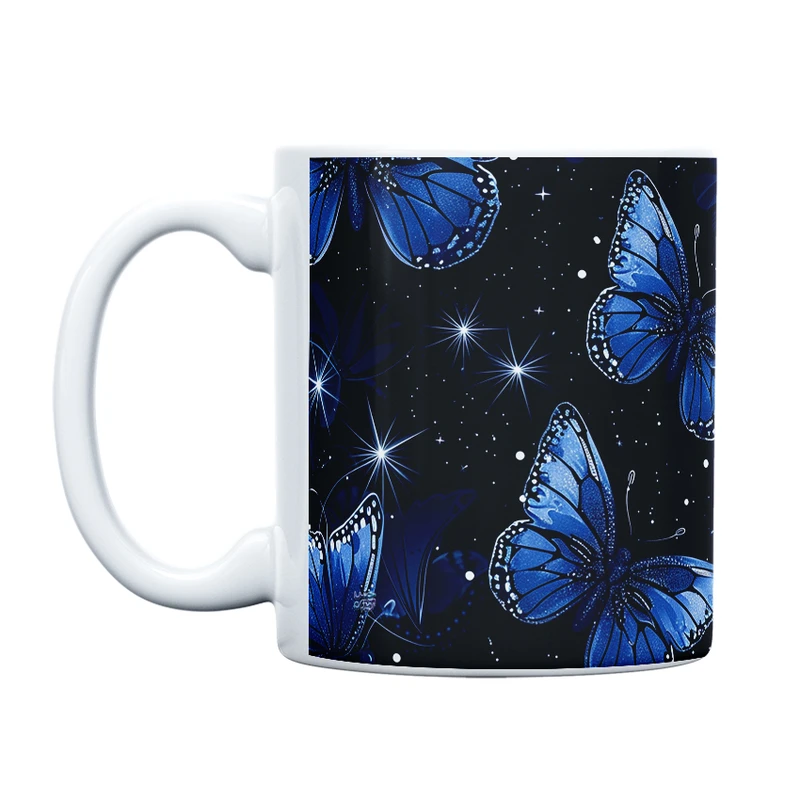 ماگ حس آمیزی طرح پروانه مدل کلاسیک کد 24