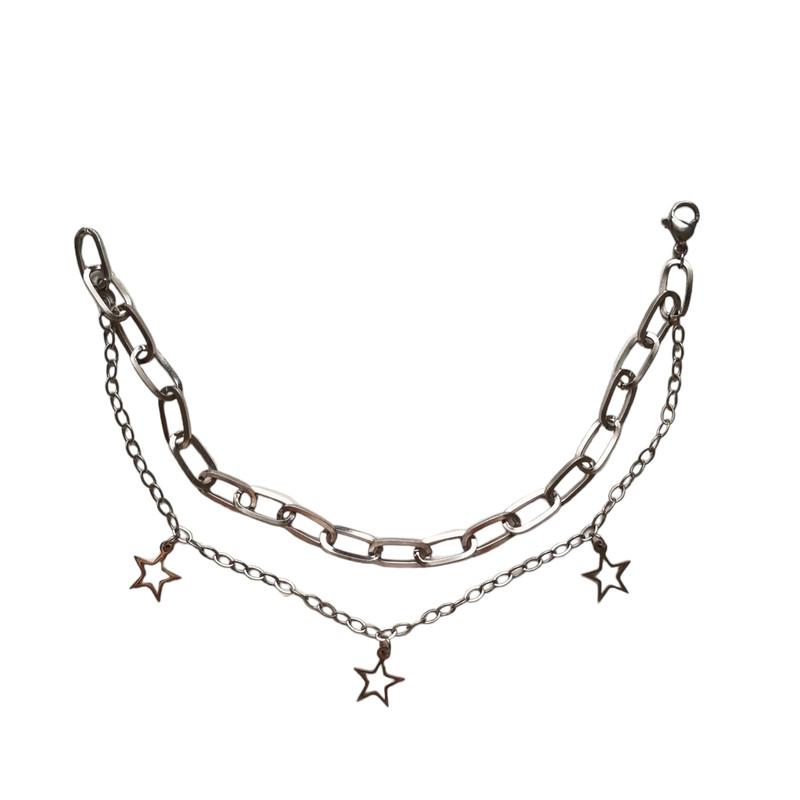 دستبند زنانه مدل آویز ستاره دستبند زنانه مدل آویز ستاره