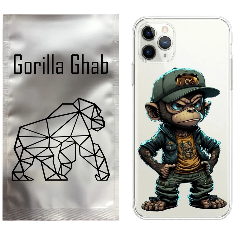کاور گوریلا قاب مدل CLG کد 37 طرح Monkey مناسب برای گوشی موبایل اپل iPhone 11 Pro Max