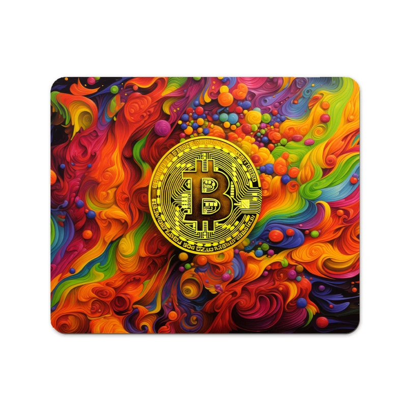ماوس پد پاد آفرین مدل بیت کوین کریپتو فارکس ترید ارزدیجیتال کد P109 سایز 19*24 سانتی متر