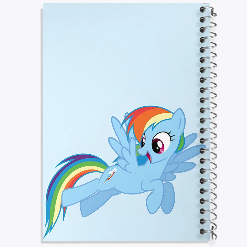 دفتر شطرنجی 50 برگ خندالو طرح رینبو دش پونی کد N3277