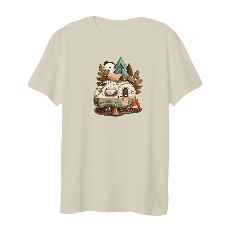 تی شرت لانگ آستین کوتاه  زنانه مدل ماشین کمپ