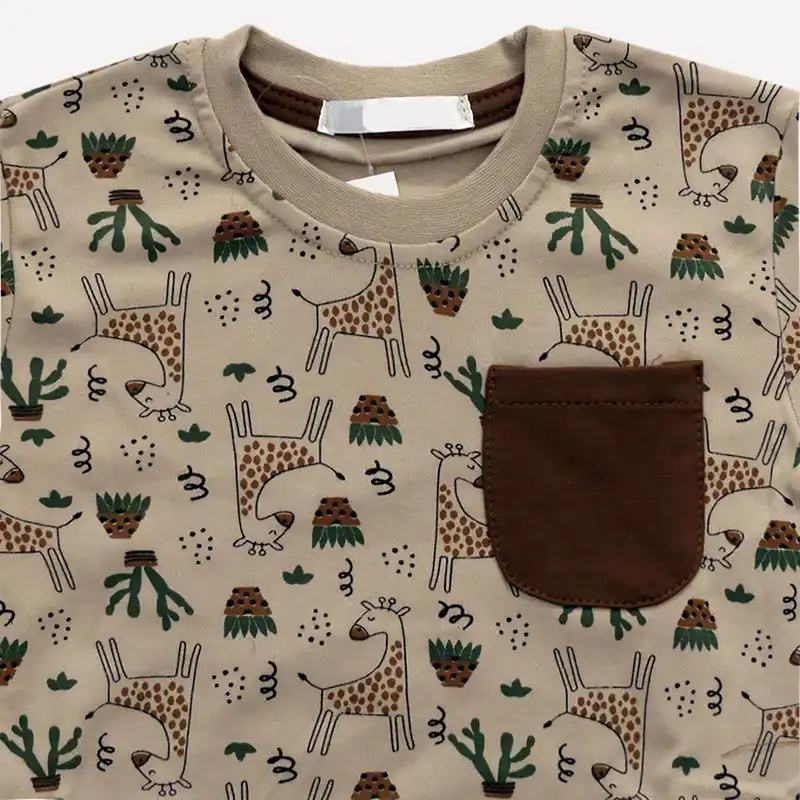 ست سویشرت و شلوار بچگانه مدل زرافه