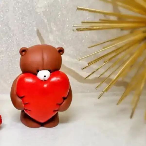 قالب شمع مدل خرس قلبی