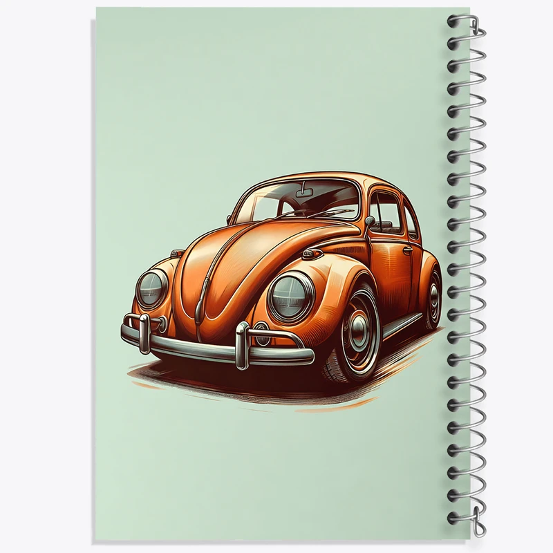 دفتر نقاشی 50 برگ خندالو طرح ماشین فولکس کد N5975