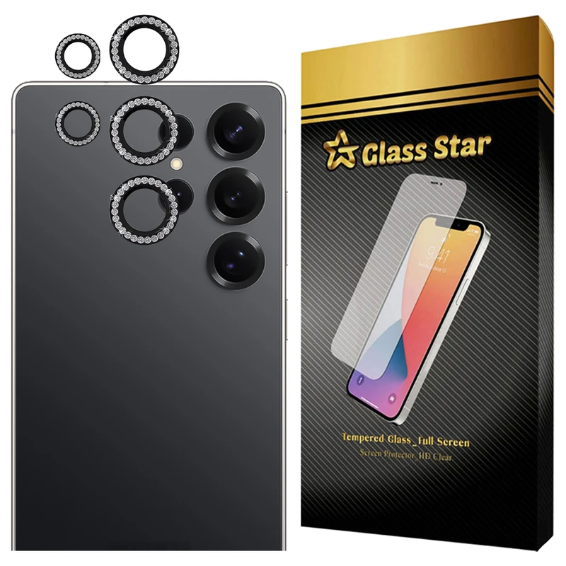 محافظ لنز دوربین شیشه‌ای گلس استار مدل NRIG20 مناسب برای گوشی موبایل سامسونگ Galaxy S22 Ultra 5G