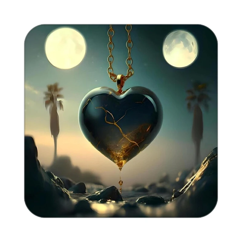 زیر لیوانی کاکتی مدل عاشقانه کد mp10365