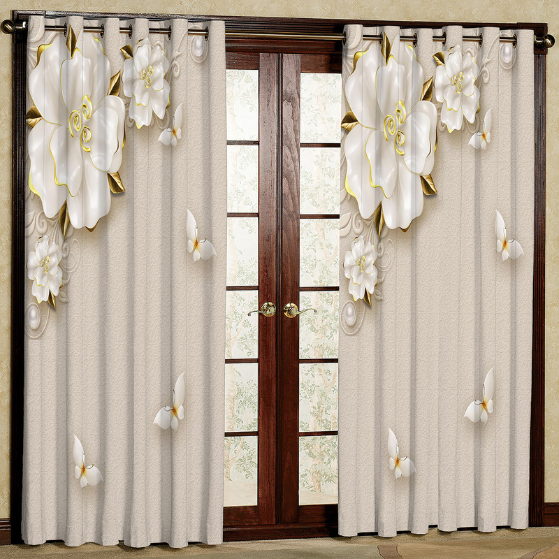 پرده مدل مخمل پانچی کد 1077 سایز 200x140 سانتی متر