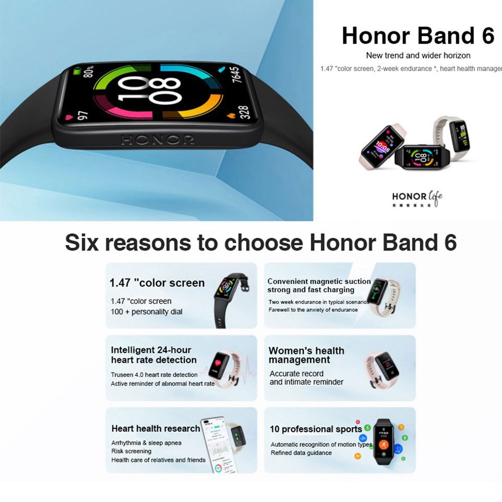مچ بند هوشمند آنر مدل Band 6 -  - 11