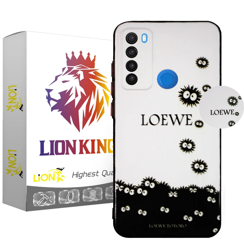  کاور لاین کینگ مدل Microb gogolii مناسب برای گوشی موبایل شیائومی Redmi Note 8 به همراه پایه نگهدارنده