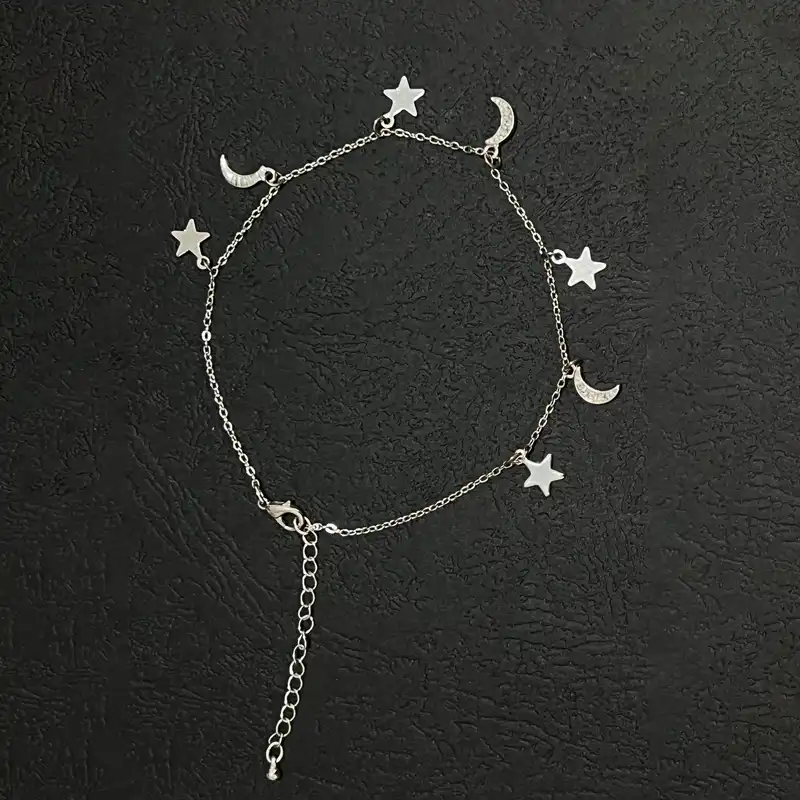 پابند زنانه مدل ماه و ستاره