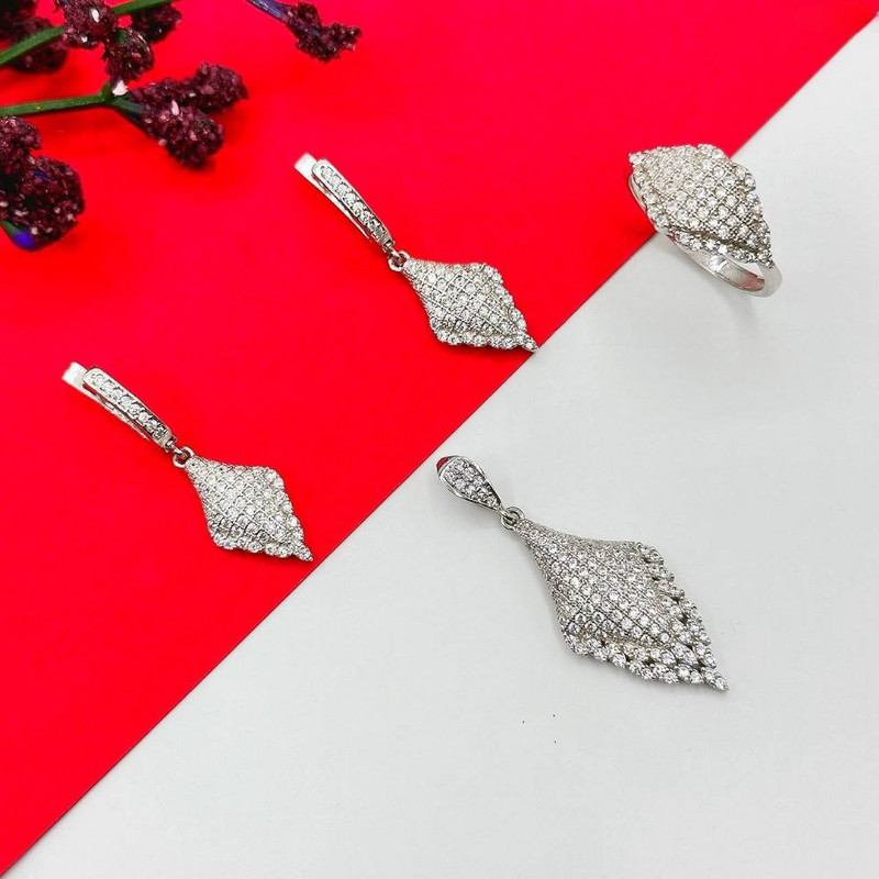 نیم ست نقره زنانه مدل MRJ4962