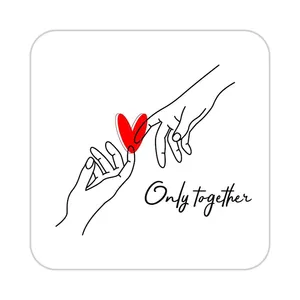 زیر لیوانی کاکتی طرح عاشقانه مدل mp40347