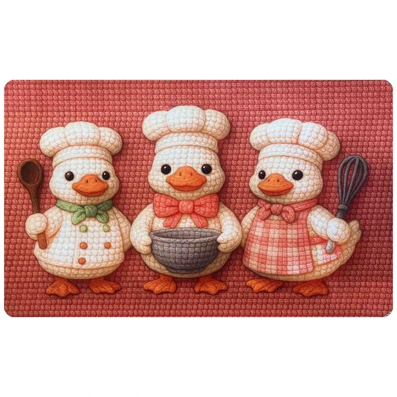 پادری مدل راما اسفنجی طرح اردک سرآَشپز R-187  سایز 70x50 سانتی‌متر مناسب برای فضای داخلی