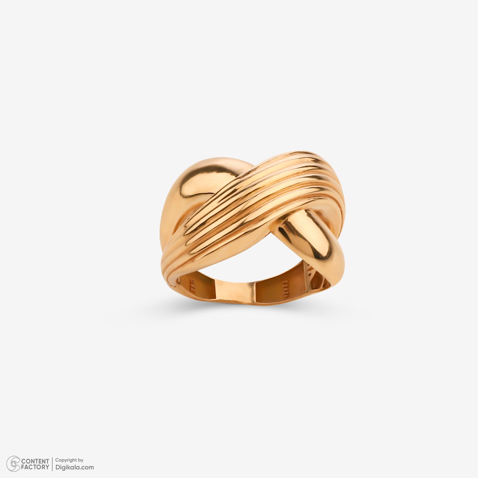انگشتر طلا 18 عیار زنانه گلدم مدل R344004 سایز 56 -  - 4