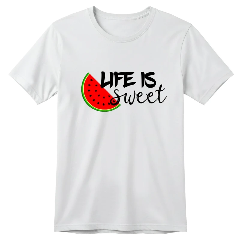 تی‌شرت آستین کوتاه بچگانه مدل هندوانه یلدایی کد v11 