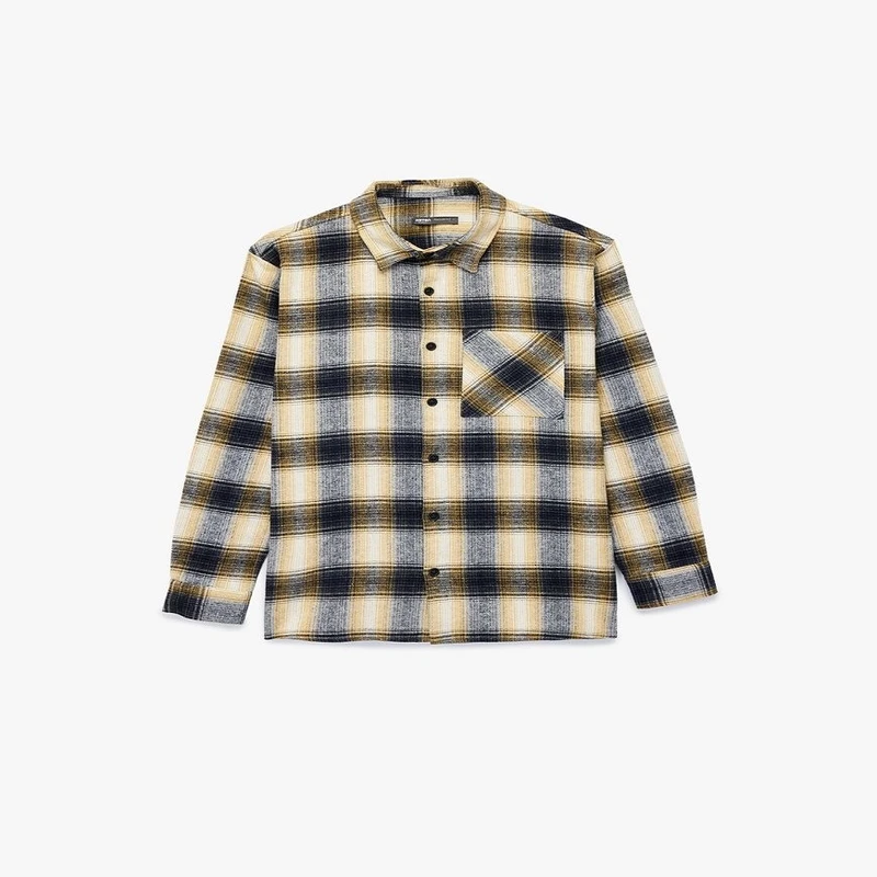 پیراهن آستین بلند یقه برگردان مردانه کوتون مدل 6wam60069hw