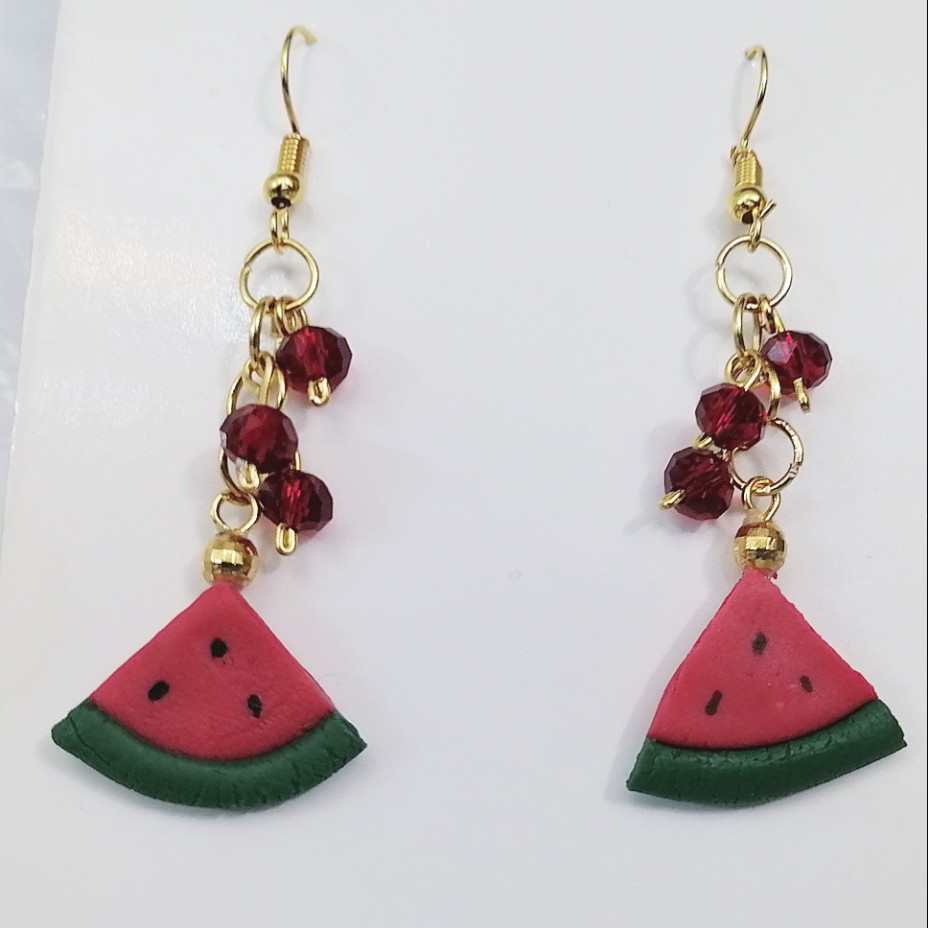 گوشواره دخترانه مدل هندوانه