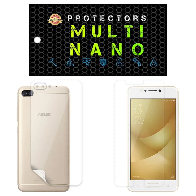 محافظ صفحه نمایش مولتی نانو مدل X-SFT مناسب برای گوشی موبایل ایسوس Zenfone 4 Max / 5.2 IN / ZC520KL به همراه محافظ پشت