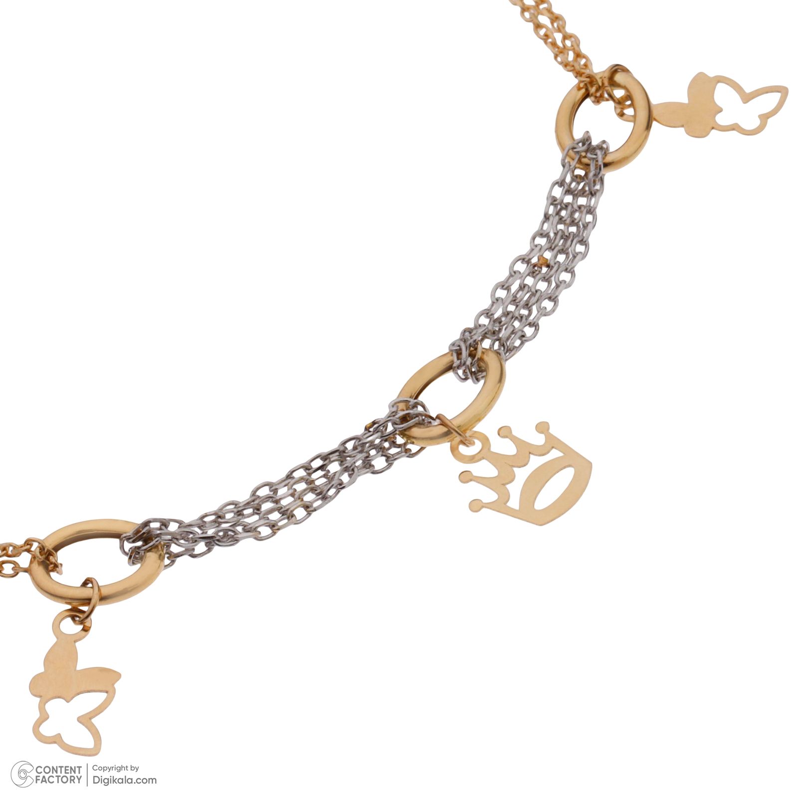 دستبند طلا 18 عیار زنانه مایا ماهک مدل MB1683 -  - 4