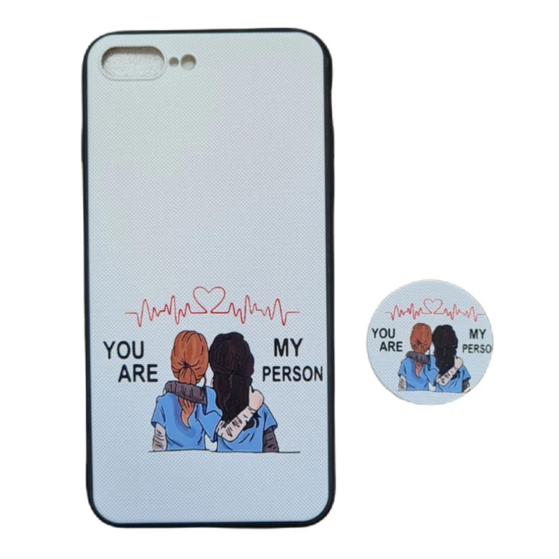 کاور طرح دونفره کد 978 مناسب برای گوشی موبایل اپل iPhone 7 Plus / 8 Plus به همراه پاپ سوکت