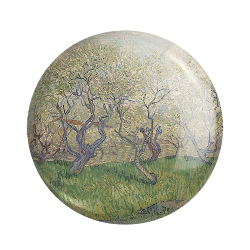 مگنت خندالو مدل باغ های در حال شکوفه دادن ونسان ونگوگ (Van Gogh) کد 36793