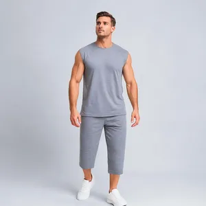 ست تاپ و شلوارک مردانه مدل ساده کد 1564