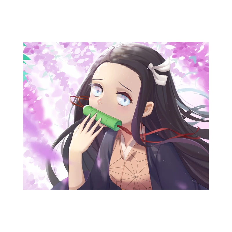 استیکر لپ تاپ و موبایل مدل انیمه طرح شیطان کش نزوکو کامادو demon slayer nezuko kamado کد 221