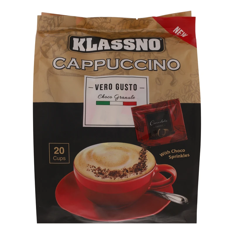 کاپوچینو با پودر شکلات وروگوستو کلاسنو - 25 گرم بسته 20 عددی