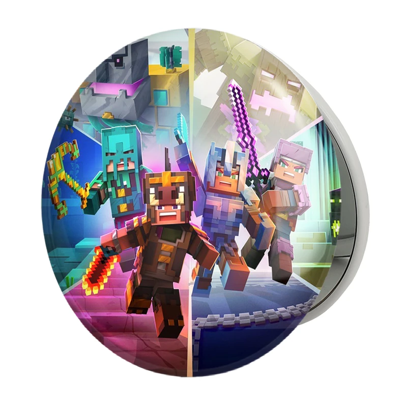 آینه جیبی خندالو طرح بازی ماینکرافت Minecraft مدل تاشو کد 23277 