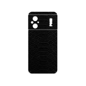 MAHOOT Black-Snake-Leather Cover Sticker for Xiaomi Poco M5