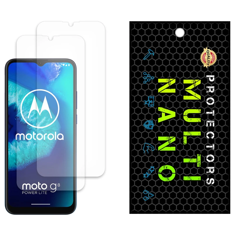 محافظ صفحه نمایش مات مولتی نانو مدل X-S2M مناسب برای گوشی موبایل موتورولا Moto G8 Power Lite بسته دو عددی