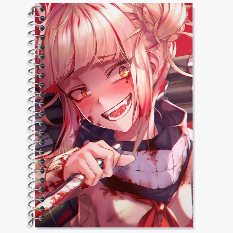 دفتر زبان 50 برگ خندالو مدل سه خط طرح توگا همیکو انیمه آکادمی قهرمان من کد 11557