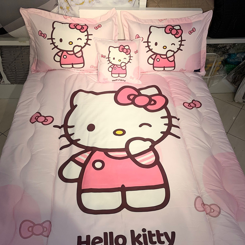 سرویس خواب تک نفره 5 تکه مدل کیتی kity کد sanrio 6