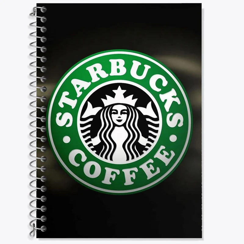 دفتر زبان 50 برگ خندالو مدل سه خط طرح کافی شاپ قهوه کد 27521