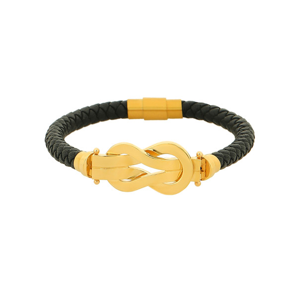 دستبند طلا 18 عیار زنانه هور گالری مدل Axb100