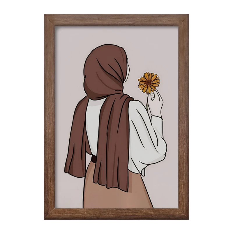 تابلو خندالو طرح دخترانه مینیمال کد F4206